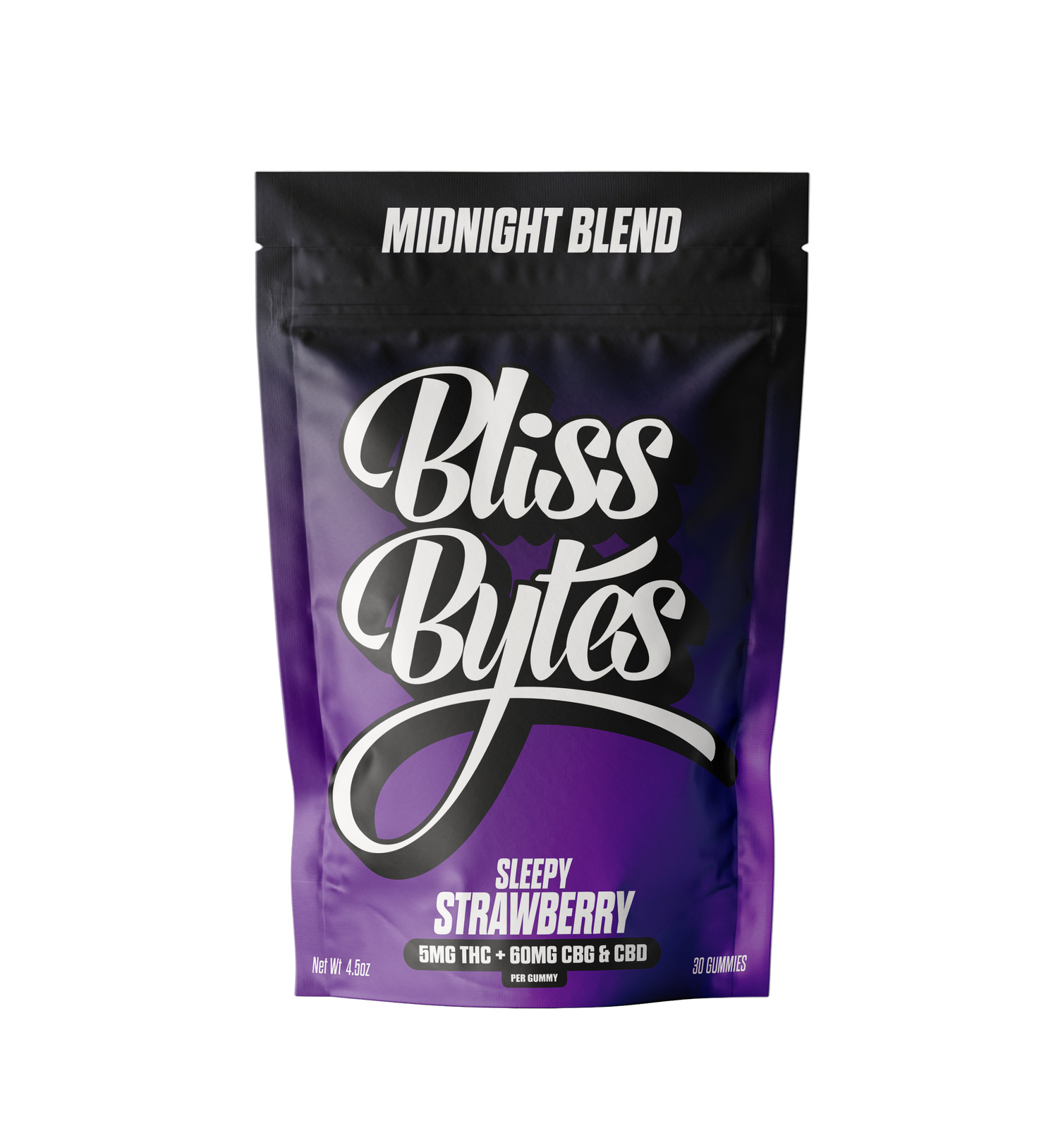 Sleepy Strawberry CBD Gummies with THC & CBG - 30 Count